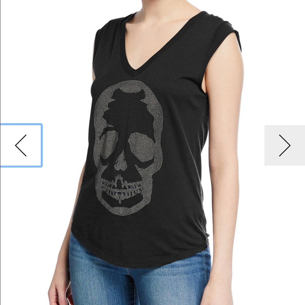 Zadig & Voltaire Brooklyn Strass Cotton Skull Tee